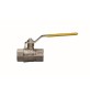 VALVOLA A SFERA PER GAS A PASSAGGIO TOTALE FIL. FF CON LEVA ACCIAIO 3/4" DN 20