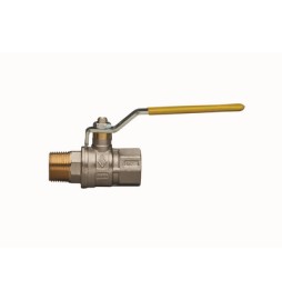 VALVOLA A SFERA PER GAS A PASSAGGIO TOTALE FIL. MF CON LEVA IN ACCIAIO 1"1/2 DN 40