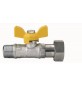 VALVOLA A SFERA PER GAS FILETTATURA MASCHIO CON GIRELLO 1/2" x 1/2"