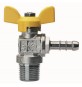 VALVOLA A SFERA PER GAS A SQUADRA FILETTATURA MASCHIO CON PORTAGOMMA 1/2" x 13 DN 15