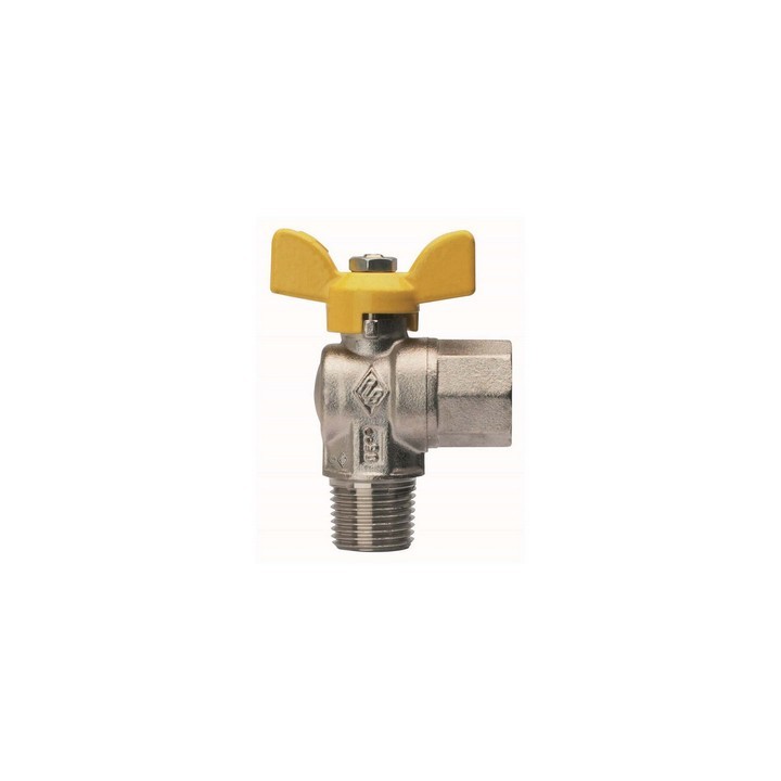 VALVOLA A SFERA PER GAS A SQUADRA FIL M ATTACCO F 1/2" x 1/2" DN 15