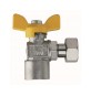 VALVOLA A SFERA PER GAS A SQUADRA FIL. FEMMINA CON GIRELLO 1/2" x 1/2" DN 15