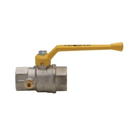 VALVOLA A SFERA PER GAS A PASSAGGIO TOTALE DIRITTA C/PRESA PRESSIONE 1"1/4 DN 32
