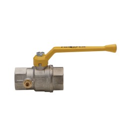 VALVOLA A SFERA PER GAS A PASSAGGIO TOTALE DIRITTA C/PRESA PRESSIONE 1"1/2 DN 40