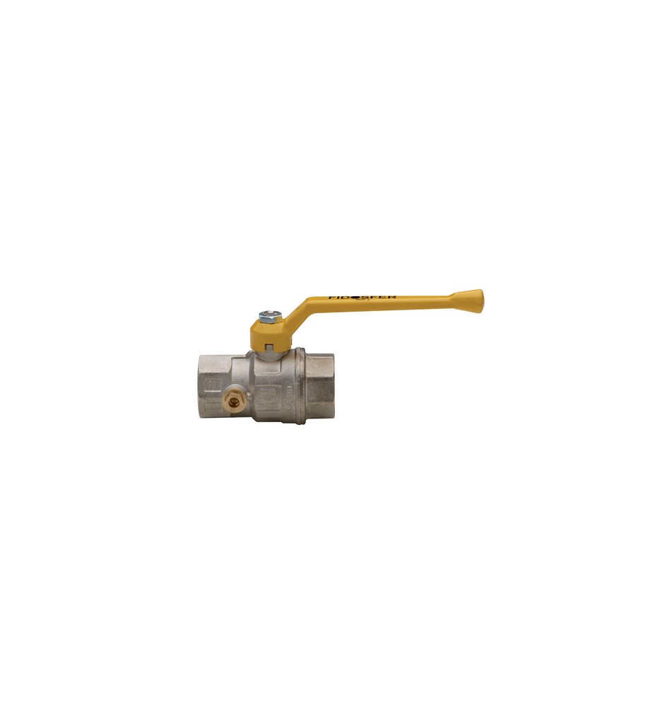VALVOLA A SFERA PER GAS A PASSAGGIO TOTALE DIRITTA C/PRESA PRESSIONE 1"1/2 DN 40