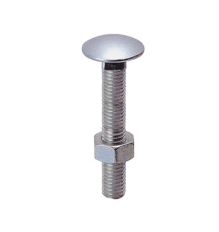 BS BULLONE C/DADO TTDQ 6X120MM ZINCATO 5 PZ