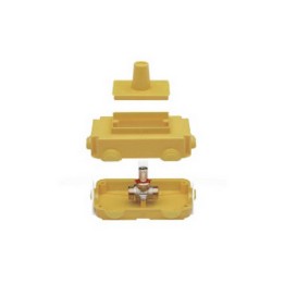 VALVOLA A SFERA GAS CON SCATOLA ISPEZIONABILE DA INCASSO 3/4 x 18 DN 15