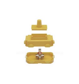 VALVOLA A SFERA GAS CON SCATOLA ISPEZIONABILE DA INCASSO 3/4 x 18 DN 15
