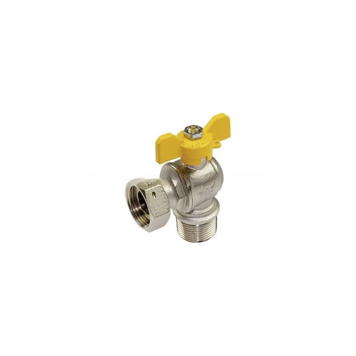VALVOLA A SFERA A SQUADRA MASCHIO PER GAS CON GIRELLO 3/4"
