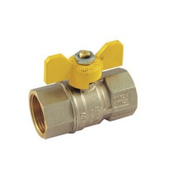 VALVOLA A SFERA PER GAS FF CON LEVA FARFALLA 1" DN 23,5