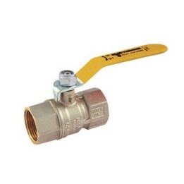 VALVOLA A SFERA GAS FF CON LEVA PIATTA 3/4" DN 18