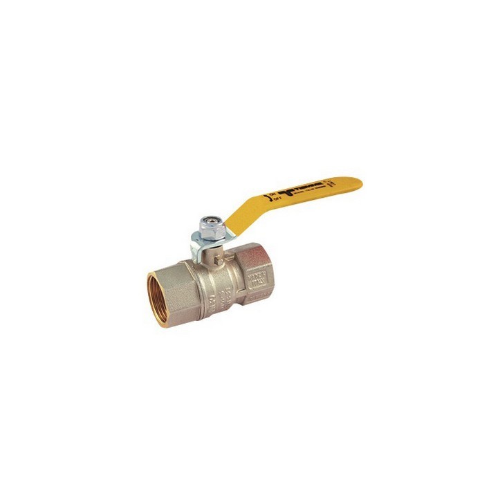 VALVOLA A SFERA GAS FF CON LEVA PIATTA 3/4" DN 18