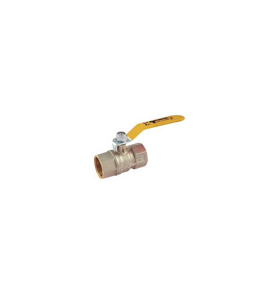 VALVOLA A SFERA GAS FF CON LEVA PIATTA 1"1/2 DN 37,5