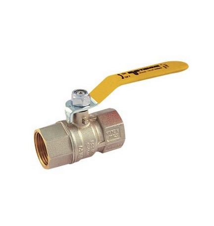 VALVOLA A SFERA GAS FF CON LEVA PIATTA 1"1/2 DN 37,5