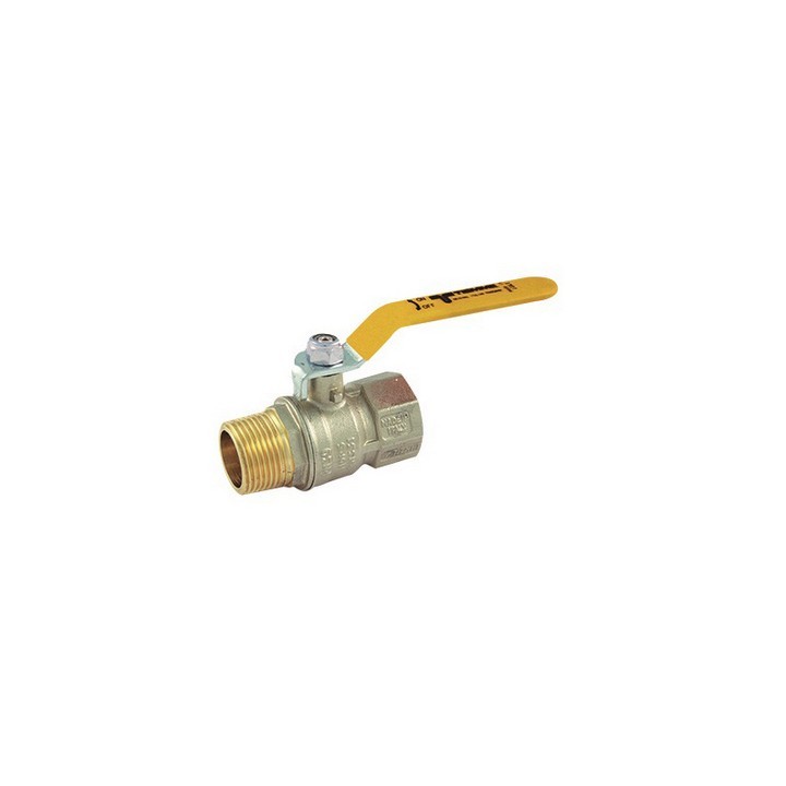 VALVOLA A SFERA GAS MF CON LEVA PIATTA 3/4" DN 18