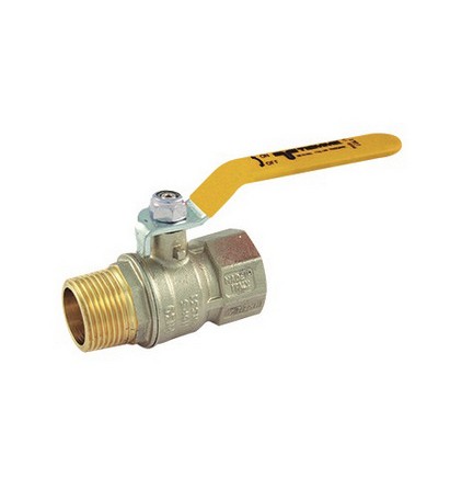 VALVOLA A SFERA GAS MF CON LEVA PIATTA 1" DN 23,5