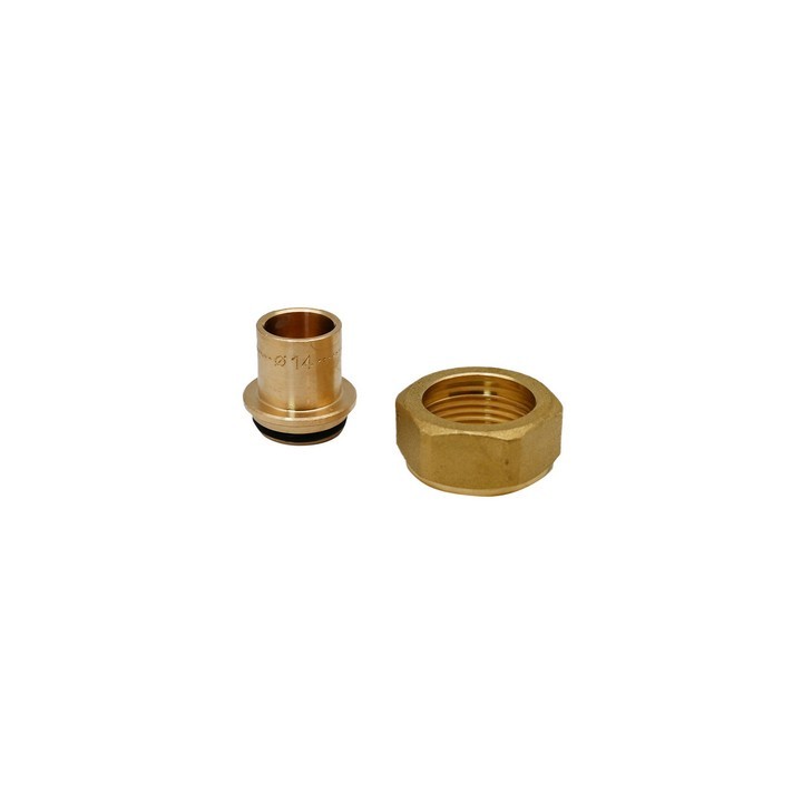 RACCORDO GAS A SALDARE K2 TC TC 3/4" X 14 mm