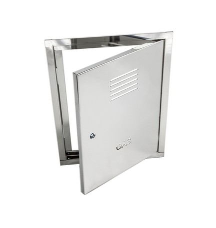 SPORTELLO PER PROTEZIONE GAS ZINCATO L1XH1(nicchia)36x51-LXH 40x55