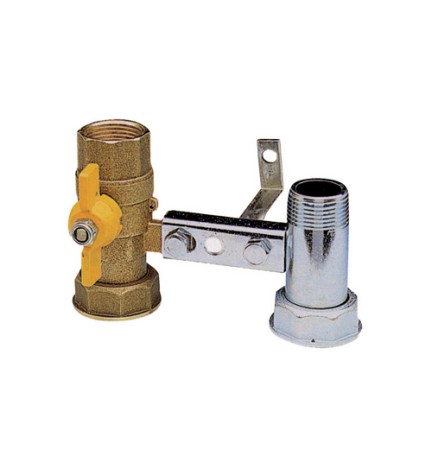 MENSOLA PER CONTATORE GAS C/RUBINETTO 1" x 1"1/4
