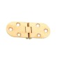 CERNIERA A BISCOTTO C/FERMO OTTONE SAT 80X30 MM**