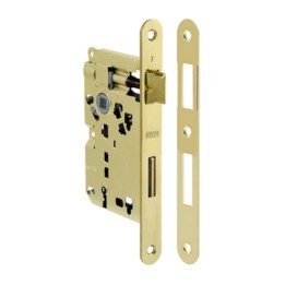 PATENT SERRATURA OTTONATA AGB Q.8/70 50 MM B.TONDO
