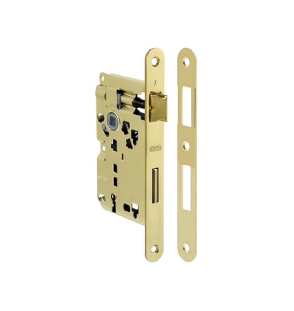PATENT SERRATURA OTTONATA AGB Q.8/70 50 MM B.TONDO