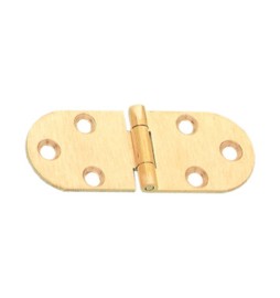 CERNIERA A BISCOTTO S/FERMO OTTONE SAT 80X30 MM**