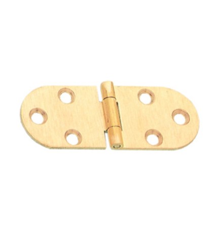 CERNIERA A BISCOTTO S/FERMO OTTONE SAT 80X30 MM**