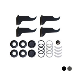 KIT DI FISSAGGIO PER RADIATORI COLORATI 1/2 Black Coffee