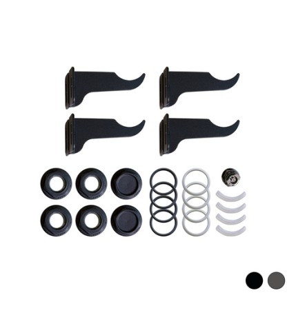 KIT DI FISSAGGIO PER RADIATORI COLORATI 1/2 Slate Grey