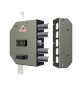 CR 2250 SERRATURA APPL P/LEGNO DM SX TRIPL C/SCR 4 CATEN