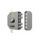 CR 3250 SERRATURA APPL P/LEGNO POMPA TRIPL C/SCR DX C/POMOLO