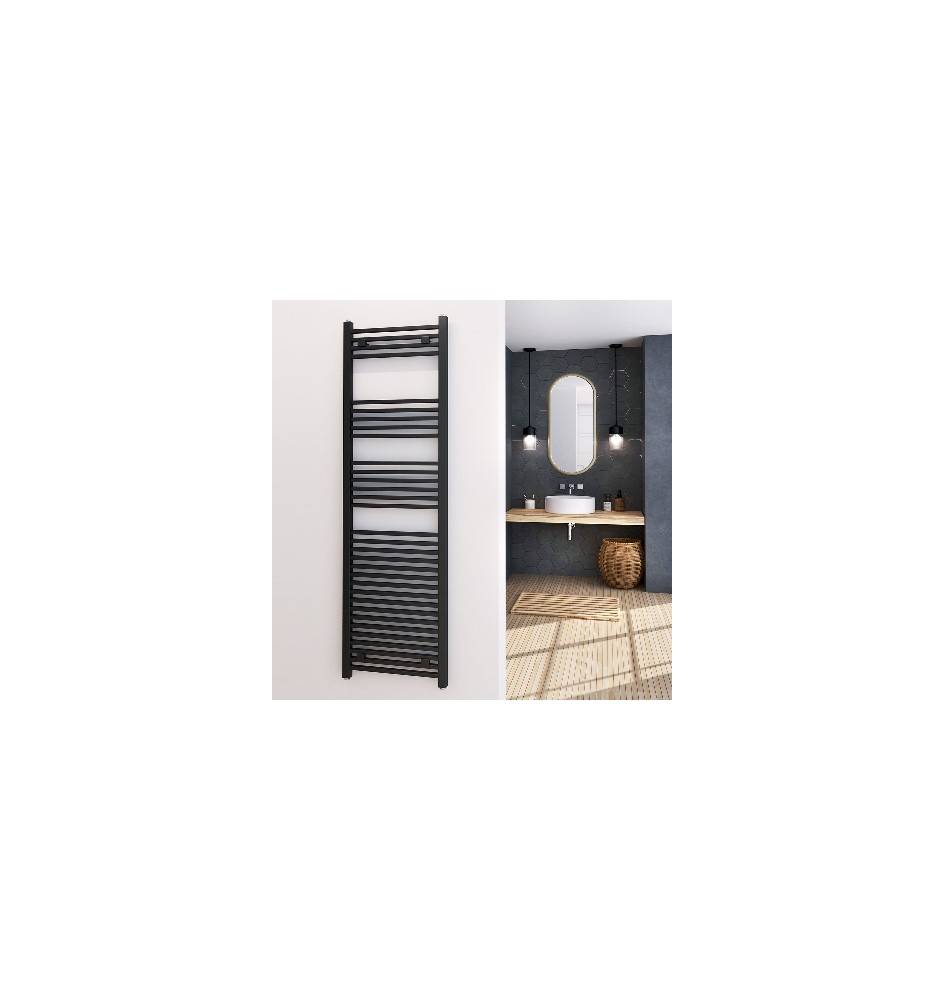 TERMOARREDO DESIGN ANTRACITE TUBI QUADRATI H 1700 x Int. 470 (mm)