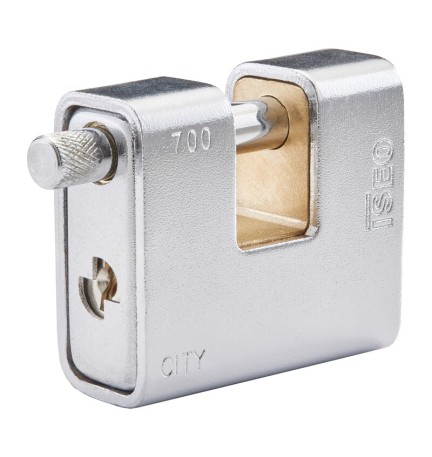 ISEO P749 LUCCHETTO CITY P/SERRANDA CORAZ 70MM OTTONE
