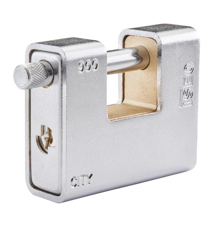 ISEO P749 LUCCHETTO CITY P/SERRANDA CORAZ 90MM OTTONE