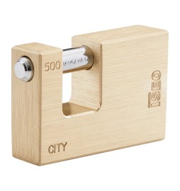 ISEO P740 LUCCHETTO CITY P/SERRANDA 55MM OTTONE