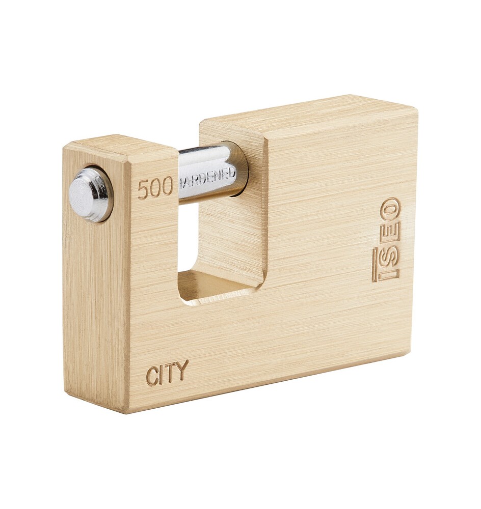 ISEO P740 LUCCHETTO CITY P/SERRANDA 55MM OTTONE