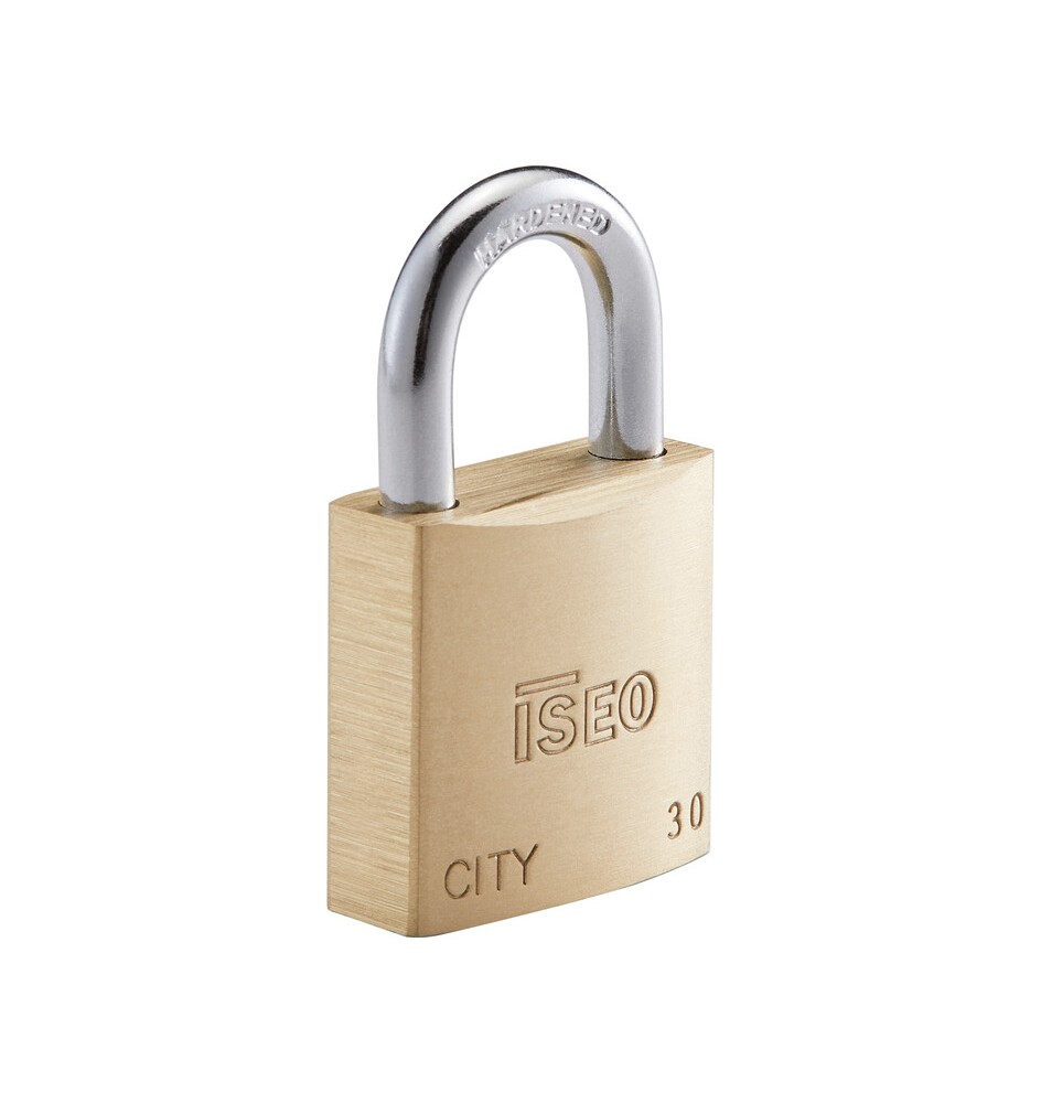 ISEO P700 LUCCHETTO CITY ARCO 30MM OTTONE