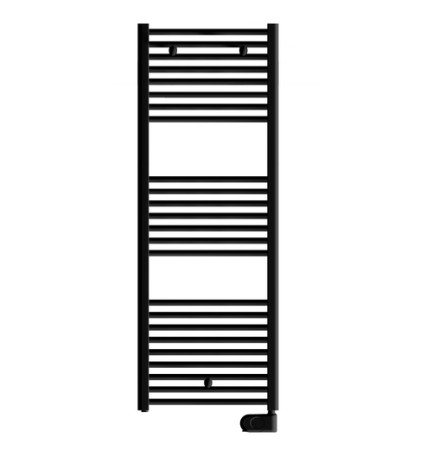 TERMOARREDO ELETTRICO H 1385 MM CON TERMOSTATO TEKNO DIGIT Nero opaco L. 500 mm - W 700