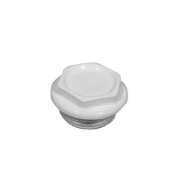 TAPPO CIECO DX / SX ZINCATO VERNICIATO PER RADIATORI FL 42 1" Dx Bianco