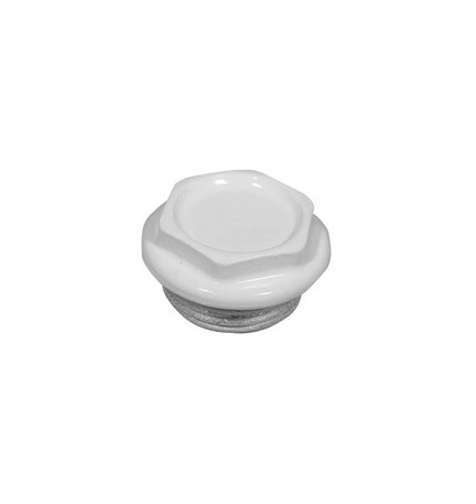TAPPO CIECO DX / SX ZINCATO VERNICIATO PER RADIATORI FL 42 1" Dx Bianco