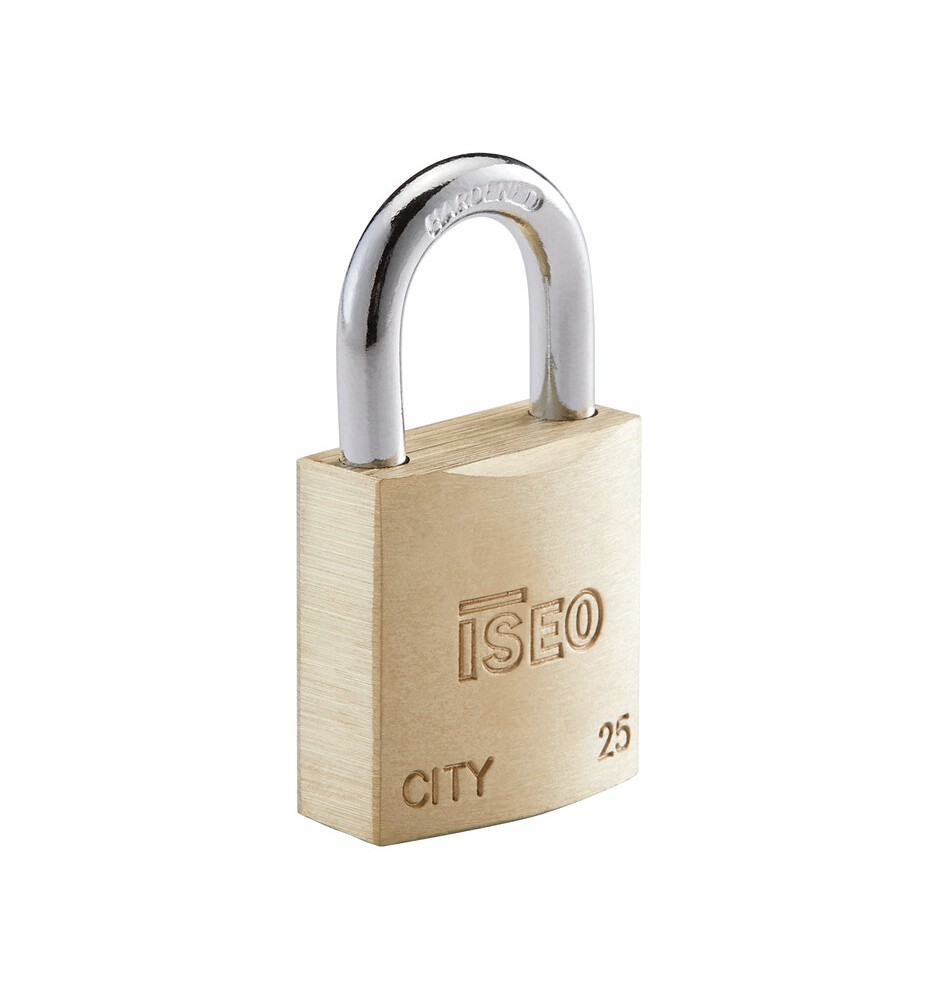 ISEO P700 LUCCHETTO CITY ARCO 25MM OTTONE