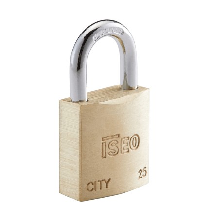 ISEO P700 LUCCHETTO CITY ARCO 25MM OTTONE