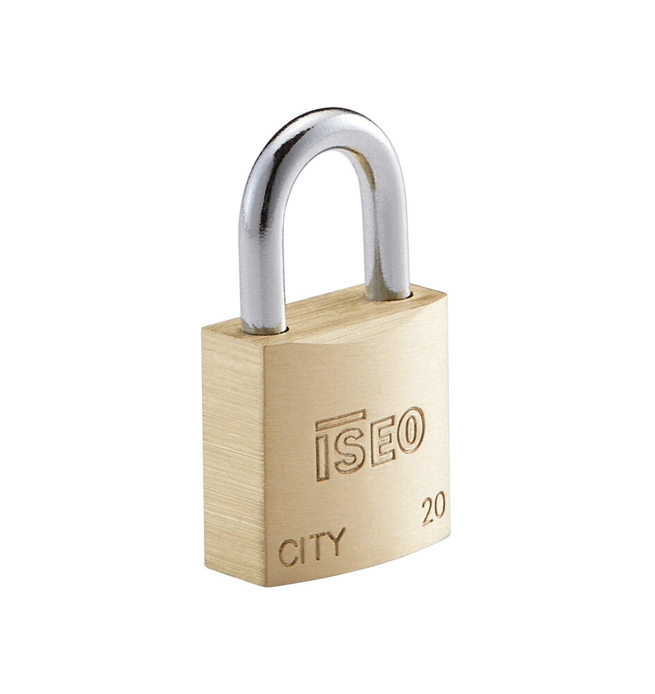 ISEO P700 LUCCHETTO CITY ARCO 20MM OTTONE