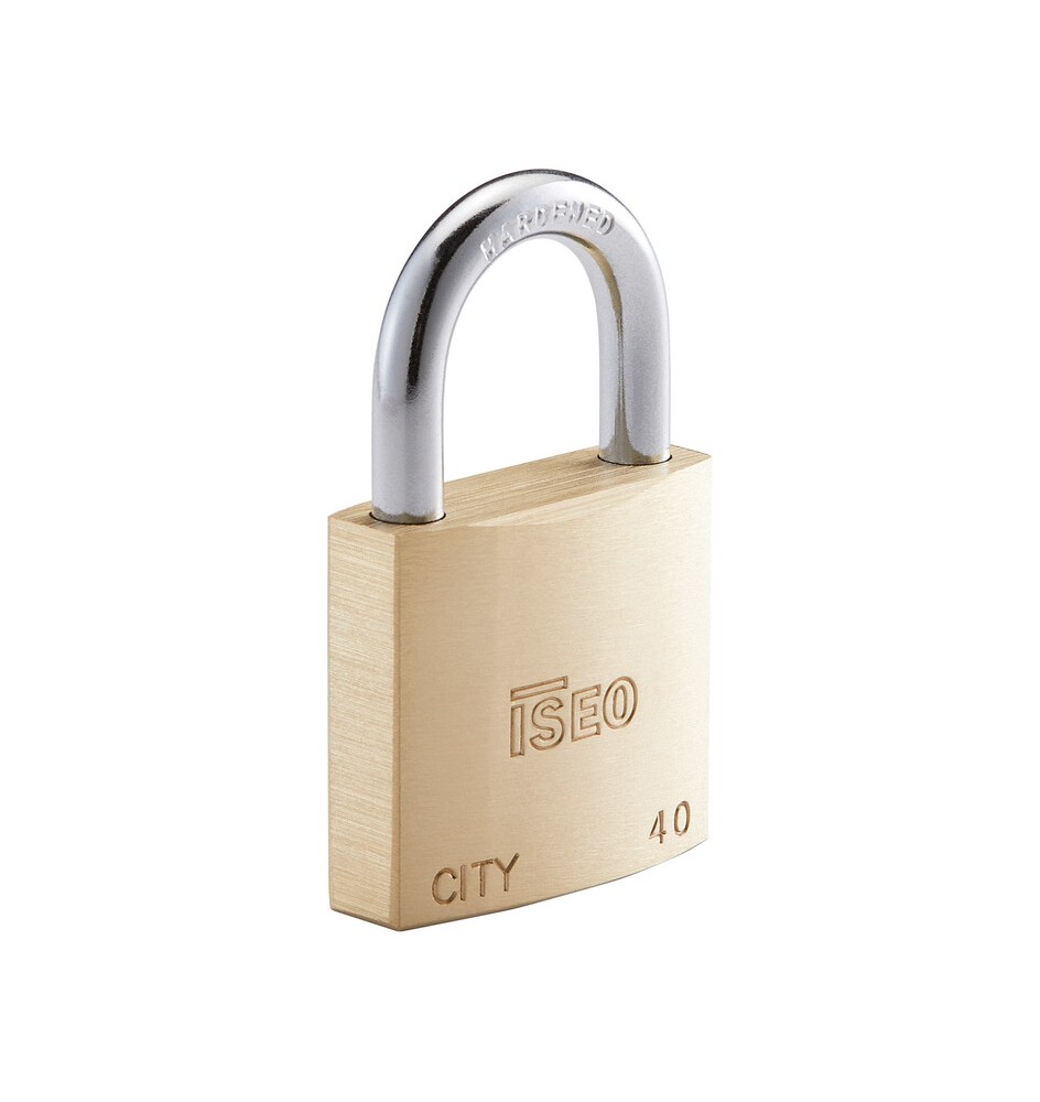ISEO P700 LUCCHETTO CITY ARCO 40MM OTTONE