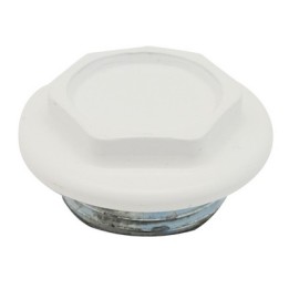 TAPPO CIECO DX / SX ZINCATO VERNICIATO PER RADIATORI FL 48 1" Sx Bianco