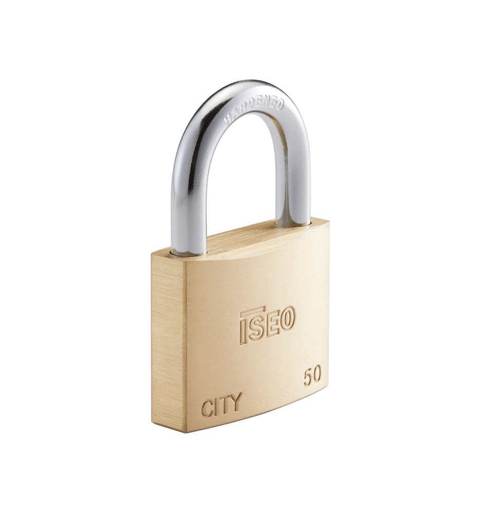 ISEO P700 LUCCHETTO CITY ARCO 50MM OTTONE