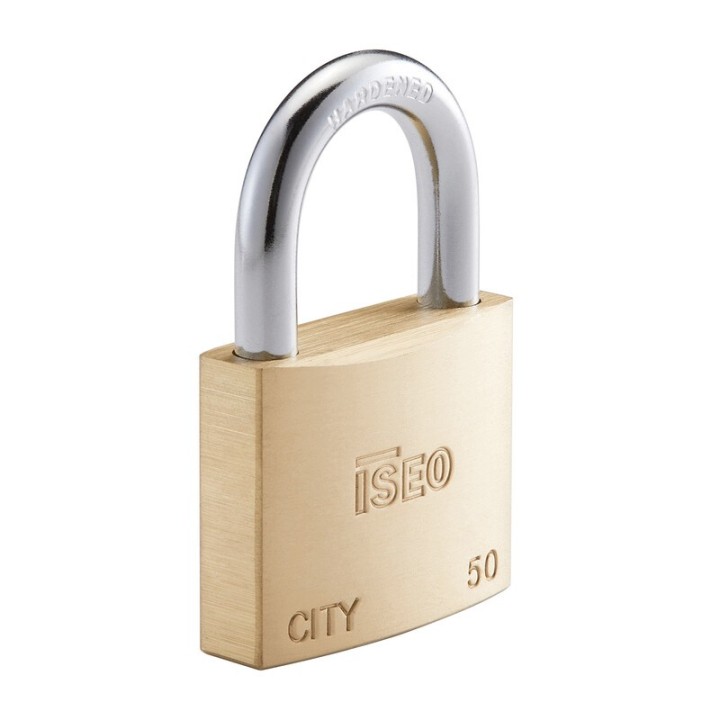 ISEO P700 LUCCHETTO CITY ARCO 50MM OTTONE