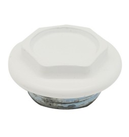 TAPPO CIECO DX / SX ZINCATO VERNICIATO PER RADIATORI FL 56 1"1/4 Dx Bianco
