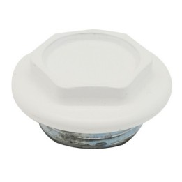 TAPPO CIECO DX / SX ZINCATO VERNICIATO PER RADIATORI FL 56 1"1/4 Sx Bianco